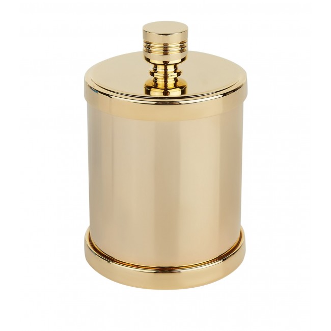 조디악 실린더 골드-접시D 코튼 Bud Jar ZODIAC Cylinder Gold-Plated Cotton Bud Jar 06008