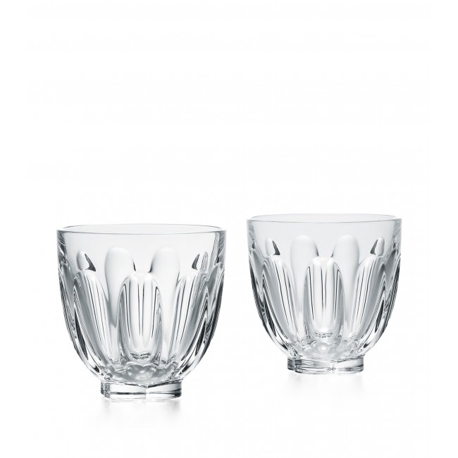 바카라 Set of 2 크리스탈 Faunacrystopolis H아르코URT 글라스ES (250ml) Baccarat Set of 2 Crystal Faunacrystopolis Harcourt Glasses (250ml) 01831