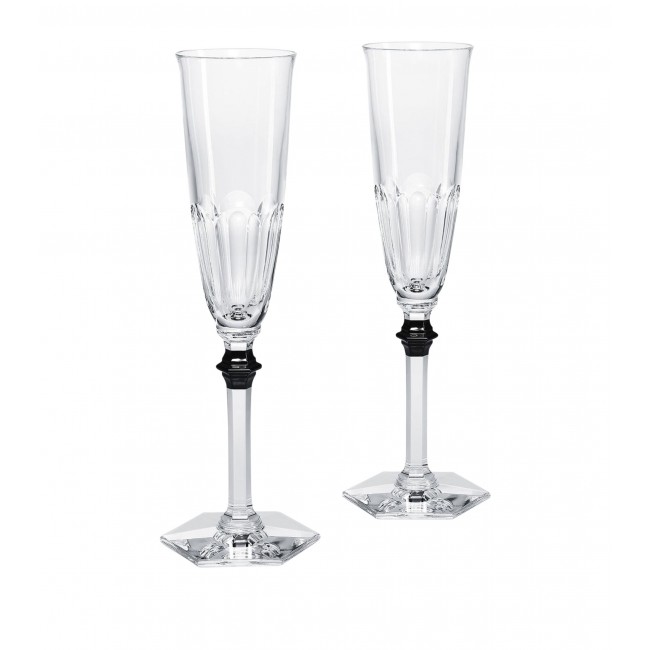 바카라 Set Of 2 H아르코URT Eve 샴페인잔 (170Ml) Baccarat Set Of 2 Harcourt Eve Champagne Glasses (170Ml) 01687