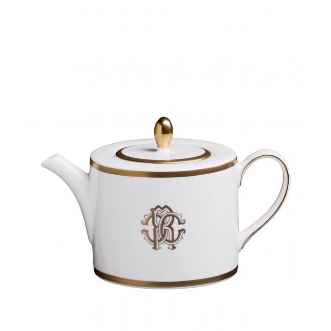 로베르토 카발리 홈 실크 골드 티포트 Roberto Cavalli Home Silk Gold Teapot 01646