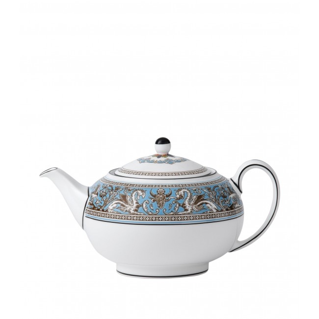 웨지우드 Florentine 터쿼이즈 티포트 Wedgwood Florentine Turquoise Teapot 01633