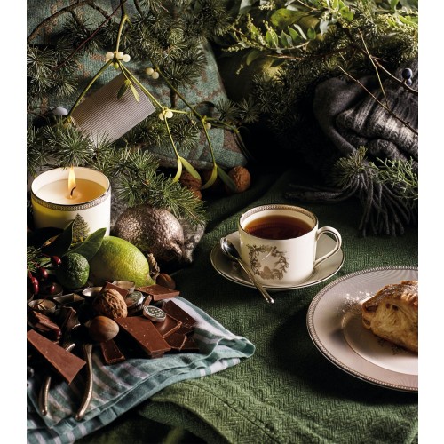 웨지우드 윈터 화이트 티컵S and 소서 (Set of 2) Wedgwood Winter White Teacups and Saucers (Set of 2) 01228