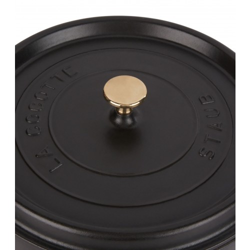 스타우브 블랙 Round 꼬꼬떼 (28cm) Staub Black Round Cocotte (28cm) 00375