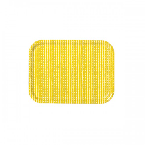 아르텍 Rivi 트레이 27 x 20 cm 머스타드 - 화이트 Artek Rivi tray  27 x 20 cm  mustard - white 15431