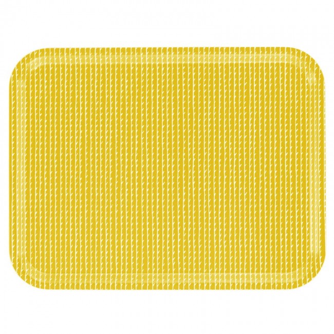 아르텍 Rivi 트레이 43 x 33 cm 머스타드 - 화이트 Artek Rivi tray  43 x 33 cm  mustard - white 15428
