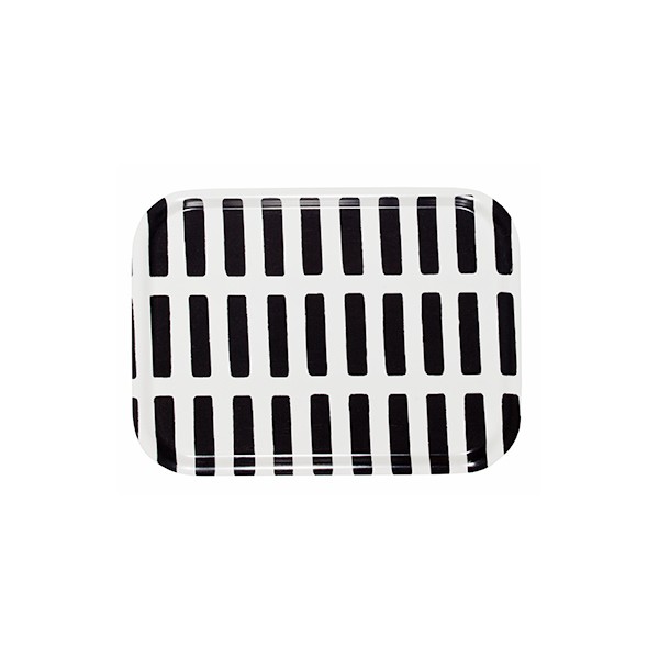 아르텍 Siena 트레이 27 x 20 cm 화이트 - 블랙 Artek Siena tray  27 x 20 cm  white - black 15416