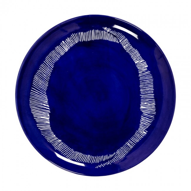 SERAX 세락스 Feast 접시 M 2 pcs 블루 - 화이트 SXB8921005A-2