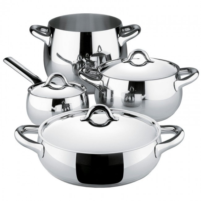 ALESSI 알레시 Mami cookware set 4 pots with 3 lids ALSG100S7