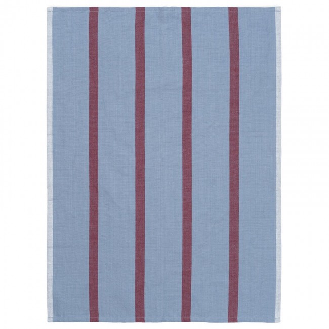 FERM LIVING 펌리빙 Hale tea towel faded 블루 - burgundy FL1104264140