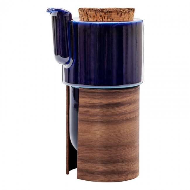 Tonfisk Design Warm 티포트 6 dl 블루 - walnut cork lid TFTNK005K