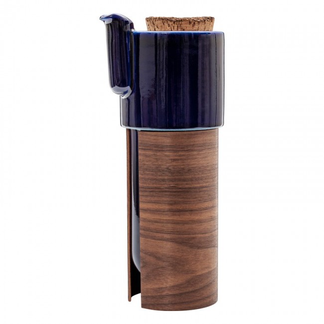 Tonfisk Design Warm 티포트 1 L 블루 - walnut cork lid TFTNK006K