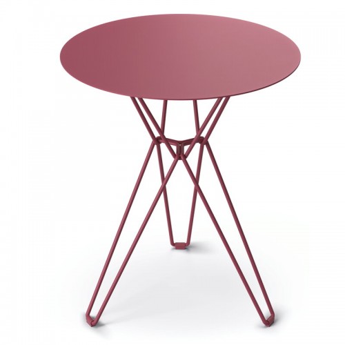 Massproductions Tio 테이블 60 cm high burgundy MRSC-1020400-SC-020400