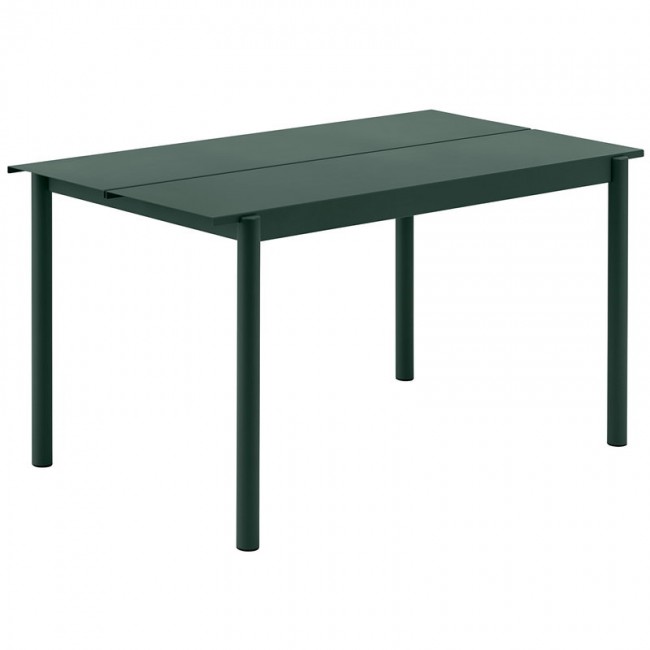 MUUTO 무토 Linear Steel 테이블 140 x 75 cm 다크그린 MU30903-30923