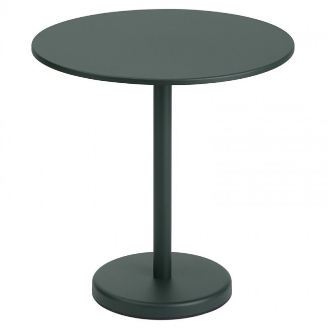 MUUTO 무토 Linear Steel Cafe 테이블 round 70 cm 다크그린 MU31056
