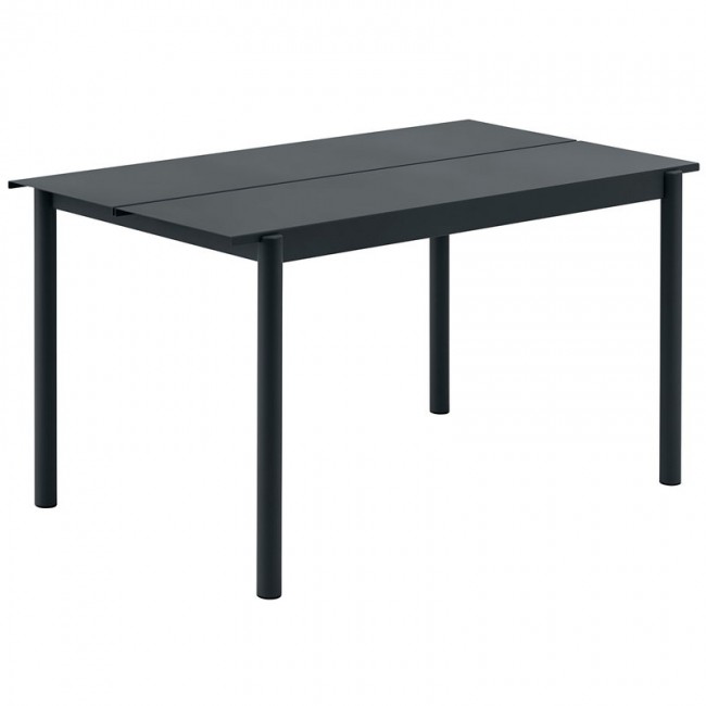MUUTO 무토 Linear Steel 테이블 140 x 75 cm 블랙 MU30901-30921