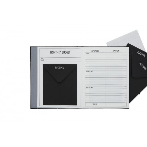 DESIGN LETTERS 디자인레터스 Budget Book 블랙 DL70302001BLACK