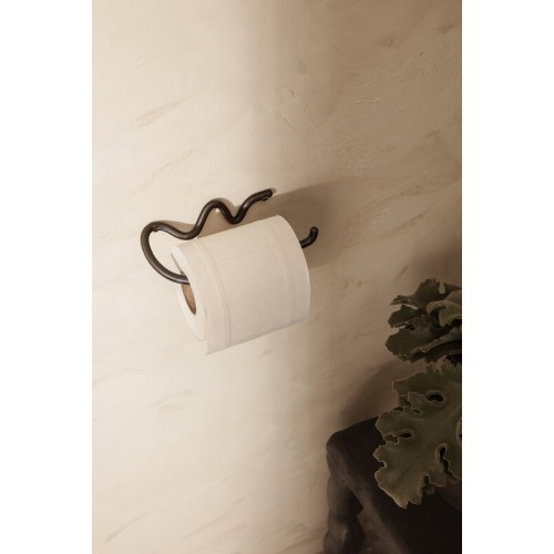 FERM LIVING 펌리빙 Curvature toilet paper holder 블랙 브라스 FL1104263723