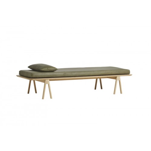 WOUD 우드 Level 쿠션 for daybed moss 그린 leather WD101046