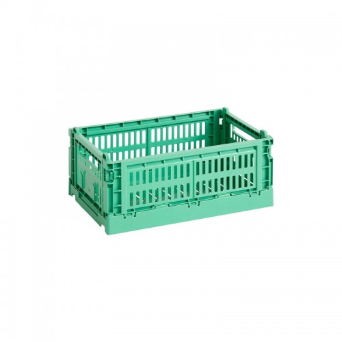 HAY 헤이 Colour Crate S recycled plastic 다크 mint HA541440