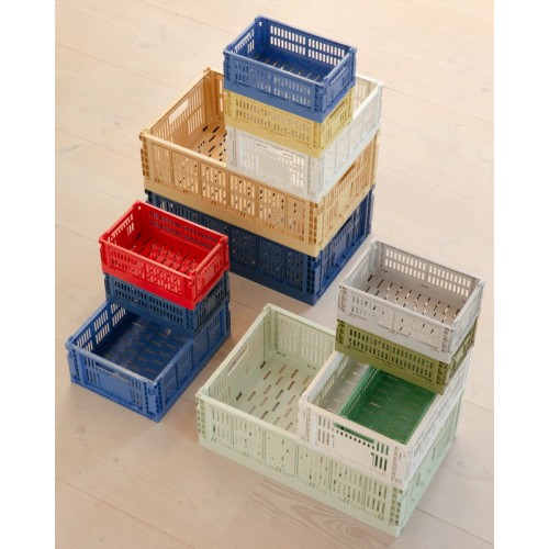 HAY 헤이 Colour Crate S recycled plastic olive HA541452