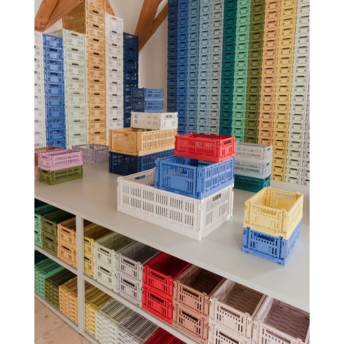 HAY 헤이 Colour Crate S recycled plastic dusty 블루 HA541441