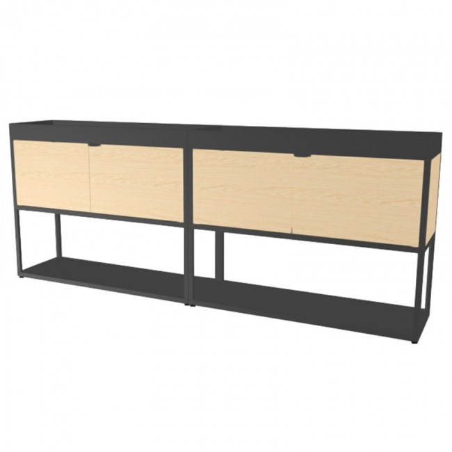 HAY 헤이 New or_der shelving package with sliding doors 차콜 - ash HANOSH-O100328