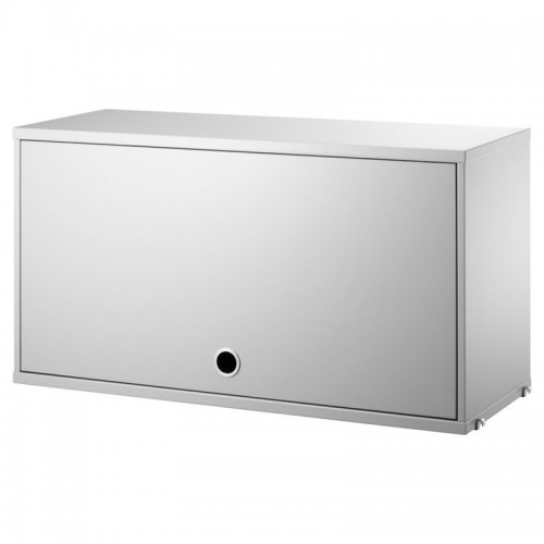 STRING FURNITURE 스트링 cabinet with flip door 78 x 30 cm grey AK-CF7830-61-1