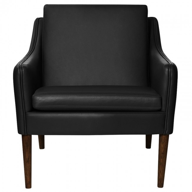 WARM NORDIC 웜 노르딕 Mr Olsen lounge 의자 walnut - 블랙 leather WA2203004