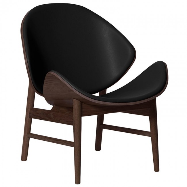 WARM NORDIC 웜 노르딕 The 오렌지 lounge 의자 스모크 oak - 블랙 leather WA2203011