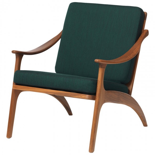 WARM NORDIC 웜 노르딕 Lean Back lounge 의자 teak - 포레스트 그린 WA2201023