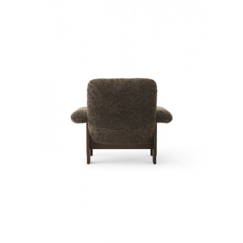 MENU Brasilia 라운지체어 다크 stained oak - Root sheepskin MENU Brasilia lounge chair  dark stained oak - Root sheepskin 03656