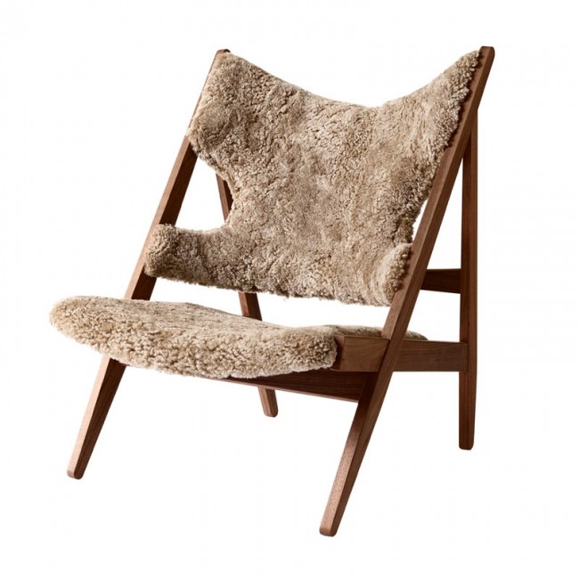 MENU Knitting 체어 의자 월넛 - Sahara sheepskin MENU Knitting Chair  walnut - Sahara sheepskin 03646