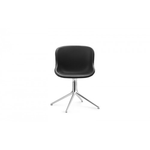 NORMANN COPENHAGEN 노만코펜하겐 Hyg 의자 swivel aluminium - 블랙 leather Ultra NC603979-41599