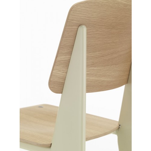 VITRA 스탠다드 체어 의자 프루베 Blanc Colombe - oak Vitra Standard chair  Prouve Blanc Colombe - oak 02726