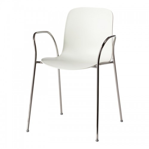 MAGIS 서브스턴스 체어 의자 with 암스 크롬 - 화이트 Magis Substance chair with arms  chrome - white 02400