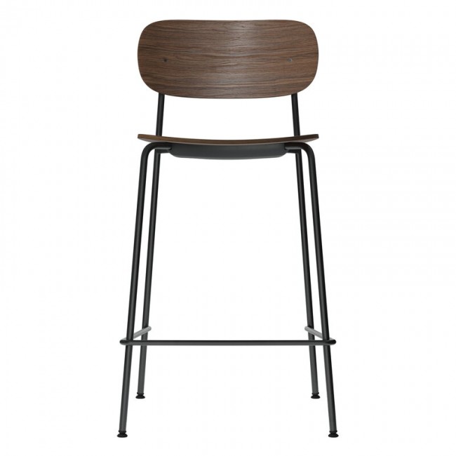 MENU Co 카운터 체어 65 5 cm 블랙 steel - 다크 stained oak MENU Co counter chair 65 5 cm  black steel - dark stained oak 01768
