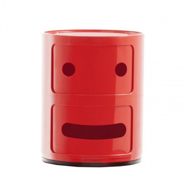 KARTELL 콤포니빌리 Smile 스토리지 유닛 2 2 modules red Kartell Componibili Smile storage unit 2  2 modules  red 01141