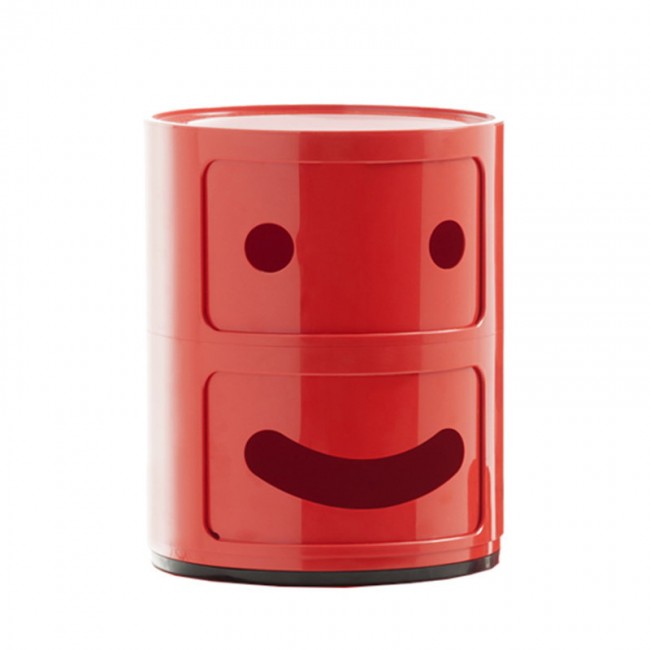 KARTELL 콤포니빌리 Smile 스토리지 유닛 1 2 modules red Kartell Componibili Smile storage unit 1  2 modules  red 01125