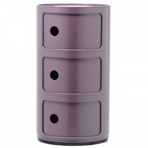 KARTELL 콤포니빌리 스토리지 유닛 3 modules 퍼플 Kartell Componibili storage unit  3 modules  purple 01118