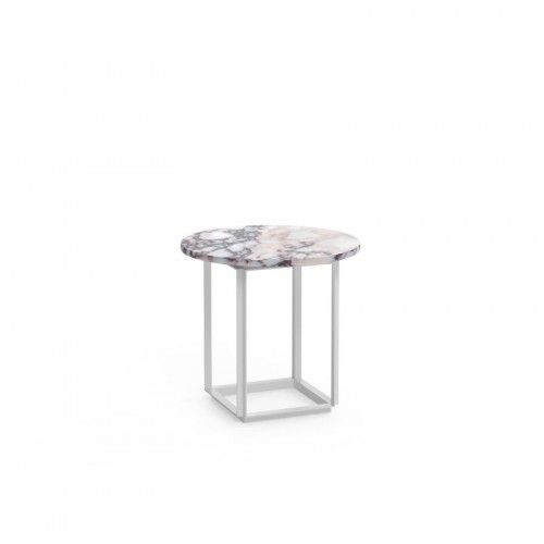 NEW WORKS 뉴 웍스 Florence 사이드 테이블 50 cm 화이트 - marble Viola NW40766-40752