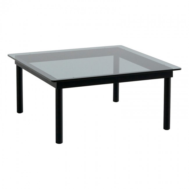 HAY 헤이 Kofi 테이블 80 x cm 블랙 래커 oak - grey 글라스 HA941743