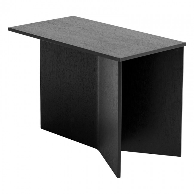 HAY 헤이 Slit Wood Oblong 테이블 50 x 28 cm 블랙 HA944037-300