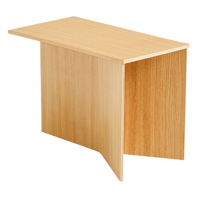 HAY 헤이 Slit Wood Oblong 테이블 50 x 28 cm 래커 oak HA944037-100