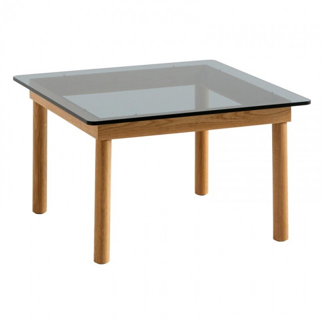 HAY 헤이 Kofi 테이블 60 x cm 래커 oak - grey 글라스 HA941705