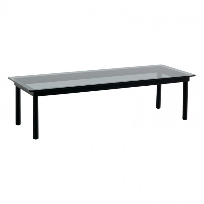 HAY 헤이 Kofi 테이블 140 x 50 cm 블랙 래커 oak - grey 글라스 HA941799