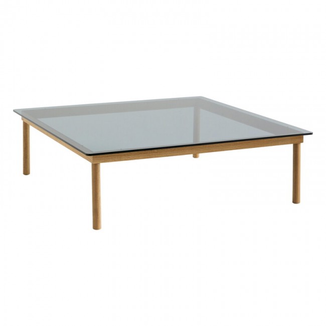 HAY 헤이 Kofi 테이블 120 x cm 래커 oak - grey 글라스 HA941773