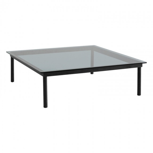 HAY 헤이 Kofi 테이블 120 x cm 블랙 래커 oak - grey 글라스 HA941781