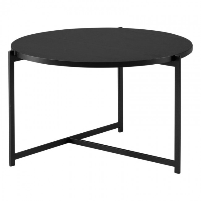 Interface Pilleri coffee 테이블 60 cm 블랙 - oak IF-PILLERI-CT-60-BLACKOAK-BLACK