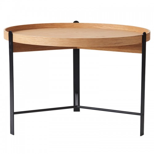 WARM NORDIC 웜 노르딕 Compose coffee 테이블 70 cm 화이트 oiled oak - 블랙 WA2805004