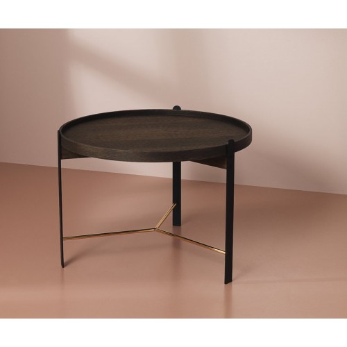 WARM NORDIC 웜 노르딕 Compose coffee 테이블 70 cm 스모크 oak - 브라스 WA2805001